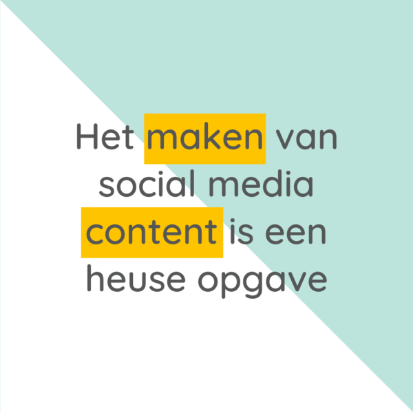 content maken voor social media
